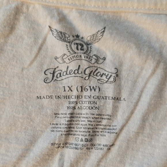 White V-Neck T-Shirt - Picture 3 of 3